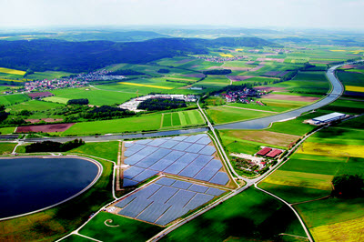Solar-Kraftwerk von Sunpower (Beispiel)