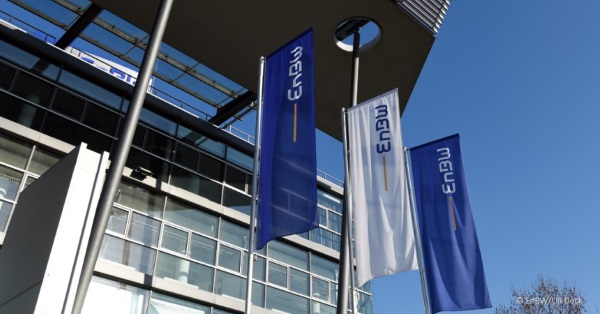 EnBW, Gebäude, Verwaltung, Fahnen, Energie