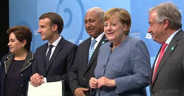 COP23, UNFCCC, Merkel Macron, Guterres