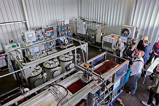 Pilotanlage auf dem Klärwerk Hamburg