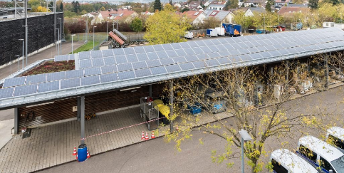 PV-Anlage auf dem Betriebsgel&auml;nde in Kirchheim/Teck 