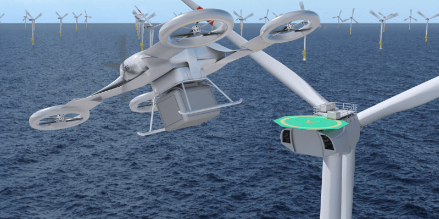 Offshore Windenergie: Wie Drohnen und Air Taxis die Kosten weiter senken