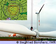 Aufbau einer Windenergieanlage, copy; Siegfried Borchers