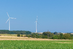 Seit August am Netz: Der Windpark Kröppen in der Südwestpfalz nahe der französischen Grenze