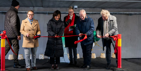 Windkraft trifft auf Architektur: Erstes Parkhaus Europas mit recycelten Rotorbl&auml;ttern aus Vattenfall Windpark in Schweden er&ouml;ffnet